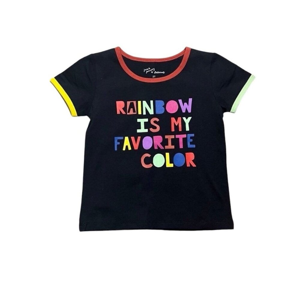 June & January x Ampersand Rainbow is My Favorite Color Tee Size 2T